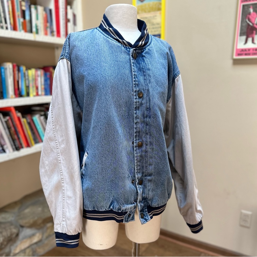 Vintage Athletic Jean Varsity Jacket